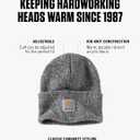 Carhartt Men's Knit Cuffed Beanie (Black/White)