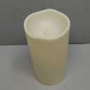 Homemory 6" x 12" Extra Large Outdoor Waterproof Candle with Auto 6-Hour Timer, Ivory Plastic Made, Long Last for Half A Year