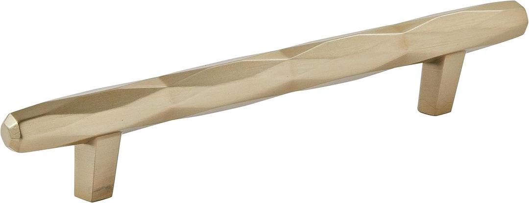 Amerock | Cabinet Pull | Golden Champagne | 5-1/16 inch (128 mm) Center to Center | St. Vincent | 1 Pack | Drawer Pull | Drawer Handle | Cabinet Hardware