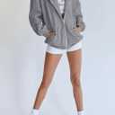 PRETTYGARDEN Women's 2026 Zip Up Y2K Hoodies Casual Long Sleeve Sweatshirts Fall Spring Track Jackets with Pockets (Gray, M)