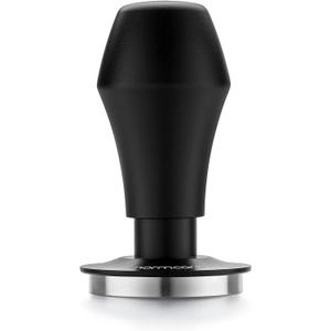 Normcore 51mm Coffee Tamper V4.1 with Click Sound Feedback, Spring Loaded Tamper Fit Delonghi Portafilter, 304 Stainless Steel Flat Base, Anodized Aluminum Handle with Silicone Stand, Black