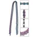 VGEBY Chain, Chain 21/24/27 Speed Cycling Chains Steel Hollow-Out Chains 10 Speed 116 Links Chain for Road Mountain Speed (Colorful)