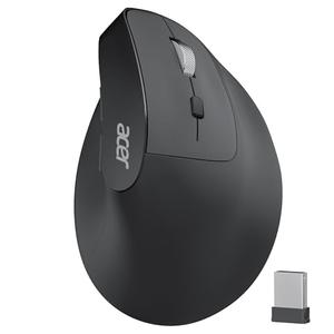 acer Ergonomic Mouse Wireless, 1000/1200/1600 Adjustable DPI Vertical Mouse with 6 Buttons, Rechargeable Ergo Mice with 2.4GHz USB Receiver for Computer, Laptop, PC, iMac and Desktop