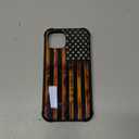 DJSOK Case for iPhone 16 Pro Max,Luxury Pattern Design Shockproof Rugged Cover,Cases for Man Woman-Classic Wood Grain Old Flag