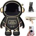 Compatible for Gabb Phone 4 Case - Cute Astronaut Kickstand, Soft Silicone TPU Bumper, Shockproof Protective Cover (Black)