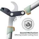 PrunePro Loppers for Tree Trimming Stainless Steel Branch Cutter Heavy Duty Bypass Tree Pruner Rust Resistant Sharp Blade Up to 2" Tree Limb Trimmer for Gardening