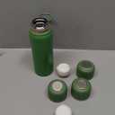 750ml/27 OZ Coffee Thermo with 3 cups, Insulated Water Bottle, Stainless Steel Vacuum Flask Set for Hot and Cold Drinks, Gifts Box (Grass Green)