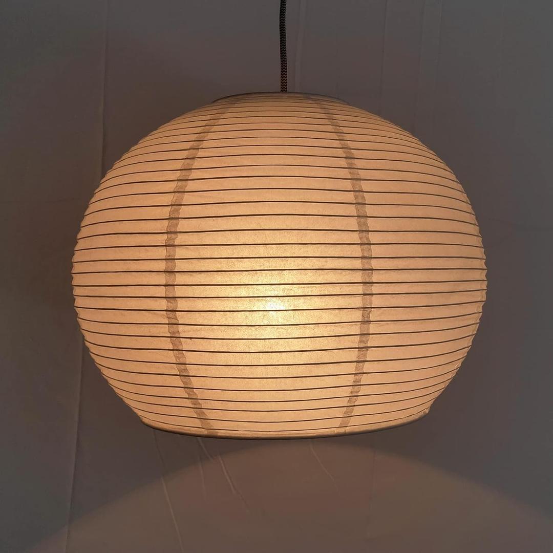 Hemispherical Lamp Shade (14 Inch) White Folding Paper Lamp Shade Chinese Lantern