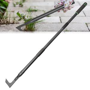 Crack Weeder Tool Long Handle Manual Weeders Crevice Weeding Tool L Shaped Multiple Sharp Blades Efficient Weeding for Narrow Spaces Driveways Sidewalks Paving Stone Gaps