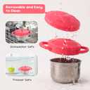 Bufilea 1 Pack Snack Containers for Toddlers, Stainless Steel Toddler Snack Cups with Silicone Food Catcher & Lids,Snack Cups for toddlers Spill Proof (Rosepink)