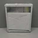 Seinloes 1 Pack Pull Out Cabinet Organizer Expandable Width(11"-15.5") & Depth(12.2"-16.3"), 3 Slide Rails Slide Out Drawers with Handle, Includes Raising Pad for Framed Cabinets, White