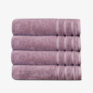 1888 Mills 625 GSM Premium 100% Cotton Bath Towels  Pack of 4 Luxury Bath Towel Set, Super Soft & Highly Absorbent  Quick-Dry Plush Texture for Bathroom, Spa & Gym Use (Lavender)