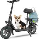Gyroor Electric Scooter with Seat for Adults C1 450W Motor 20 Miles