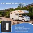 3316250.712 RV Single Zone Wall Thermostat Replacement for Dometic for RV/Camper Conditioners - Precise Temperature Control w, Bright Blue Backlight Self-extinguishingBlack