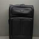 U.S. Traveler Anzio Softside Expandable Spinner Luggage, Dark Grey, Checked-Large 30-Inch