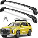 Wonderdriver Lockable Roof Rack Cross Bars 300lbs Compatible with Hyundai Palisade 2019-2025 SE SEL XRT Limited Calligraphy,Heavy Duty Aluminum Roof Rails Crossbars Canoe Black Rooftop Cargo Luggage