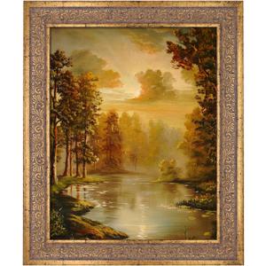 8x10 Vintage Picture Frames, Antique Picture Frame, Ornate Picture Frame for Wall Decor, 1 Pack Gold Frames, Distressed Gold