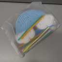 2pcs Fidget Toys Sensory Activity Board, Silicone Sensory Toys for Anxiety Autistic ADHD Calming, Kids 3+ & Adults, Travel Bag & 24 Strings, Rainbow (Pink & Blue)