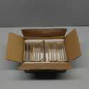 EHWINE 12 Pack Acrylic Sign Holder 4 x 6, Double Sided Gold Picture Frame Stand up Table Top Sign Holders, Clear Display Stand Menu Flyer Holder for Wedding Party