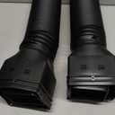 2 Pack Rain Gutter Downspout Extensions Flexible,Downspout Extender Diverter Extendable from 21" to 58". Drain Pipe Connector Extendable for Most Residential Downspouts (Black)