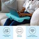 LAPGEAR The Original Lap Desk – Aqua Sky, Fits 17" Laptops