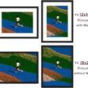 18X24 Picture Frame for Wall, Poster Frame 12x18 with Mat or 18X24 without Mat, Horizontal and Vertical for Wall Mounting, Home Office Decoration, 18x24 -1 Pack