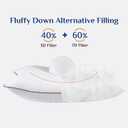JOLLYVOGUE King Size Pillows Set of 2 for Sleeping, Soft and Supportive Bed Pillows with Down Alternative Filling for Side and Back Sleepers, Hotel Collection