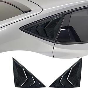 MUXEE Window Louverfor Acura Integra 2023 2024 2025, ABS Print Sport Window Decorative Covers, Exterior Trim Accessories - Carbon Fiber