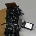 Brizled Christmas String Lights, 33ft 100 LED Color Changing Christmas Lights with Remote, RGB Christmas Tree Light Dimmable Music Plugin Mini Xmas Light Outdoor for Xmas Party Home