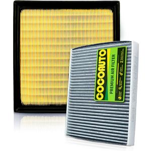 COCOAUTO Engine & Cabin Air Filter Kit for Outback (2020-2026), Crosstrek (2018-2026), Ascent (2019-2026), Impreza 2.0L Only (2017-2026), Legacy 2020-25, CA12295, 16546AA16A, 8713958010