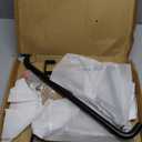 Over The Door Clothes Hanger Rod, Metal Over The Door Hanger for Coat, Clothes Drying Rack for Door for Laundry, Bedroom, Washroom, Fits Door Up to 1.97", Black (2 Hooks)