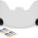 Football Visor for Helmet with Anti-Fog Clear Shield, Scratch-Resistant, UV Block Youth Football Visor Includes 6 Stickers, Carrying Pouch, Visor Clips, Universal Fit for All Helmets