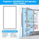 UPGRADED 5304505782 Freezer Door Gasket Compatible with Frigidaire Refrigerator Door Gasket 216522370 FPRU19F8RFC FPUH19D7LF1 FPRH19D7LF1 Freezer Door Seal For Electrolux Fridge Door Gasket Seal