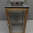 Wildwood Lanai Teak And Glass Hurricane Sm, 17Inc