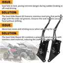For Can-Am Maverick X3 Seat Slider Repair Kit With A Handle Repairs For 703500997