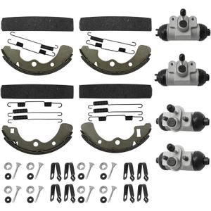 M MATI Wheel Cylinder Brake Shoe Front Rear All for Kawasaki Mule 3000 3010 3020 4000 4010 KAF620 KAF950 Diesel 2001-2021 43092-1053 43092-1054 41048-1132 41048-1133