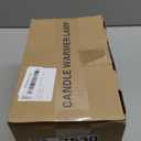 Candle Warmer Lamp with Retro Wooden Base - Home Decor Wax Melt for Small and Large Jar Candles, Candle Heater Lamp with 2 Bulbs, Dimmer and Timer Function-White