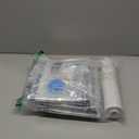 Amazon Basics Vacuum Storage Bags for Clothes, Space Saving Compression Storage Bags with Hand Pump, Heavy Duty, Stackable, Jumbo Size, Clear, 6-Pack