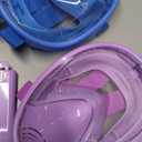 Kids Snorkel Mask Full Face, Snorkeling Gear for Kids 3-14 with Camera Mount, 180 Degree Panoramic View Snorkeling Set Anti-Fog Anti-Leak (Blue+Purple)