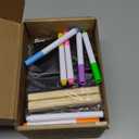 Mini Chalkboard Signs with Stand, 16 Pack Reusable Wooden Tabletop Chalkboard 4 X 3 Inch, Buffet Food Signs for Party Black Mini Tabletop Sign for Restaurant, Wedding and Bar Countertop