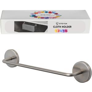 Stainless Steel Dish Cloth Rail for Kitchen, Kitchen Towel Holder, Swedish Dishcloth Holder, Dish rag Hanger, Dish Towel Holder for All Types of Sinks and Smooth Surfaces