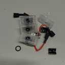 Compatible Tesla Car Door Logo Projector, Puddle Light, Car Threshold LED Magnetic Welcome Light for Tesla Model 3,Y,S,X(Only for X Front Door,2016-2021), Atmosphere Light of Car (4 Pieces)