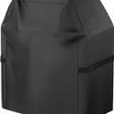Grill Cover, 40 inch Small Gas Grill Cover for Outdoor Grill, Waterproof, Weather Resistant, UV & Fade Resistant, BBQ Grill Cover with Hook and Loop Straps, Black
