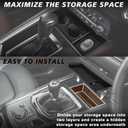 Muslogy Center Console Front Organizer Compatible with Mazda CX5 CX-5 Accessories 2022-2025 Tray Storage Coin Holder Gear Shifter Front Storage Inserts Organizer Armrest Box Secondary Accessories