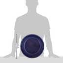 Charge It by Jay Beaded Charger Plate 13 Decorative Melamine Service Plate for Home, Professional Dining, Perfect for Upscale Events, Dinner Parties, Weddings, Banquets, Catering, 1 Piece, Royal Blue