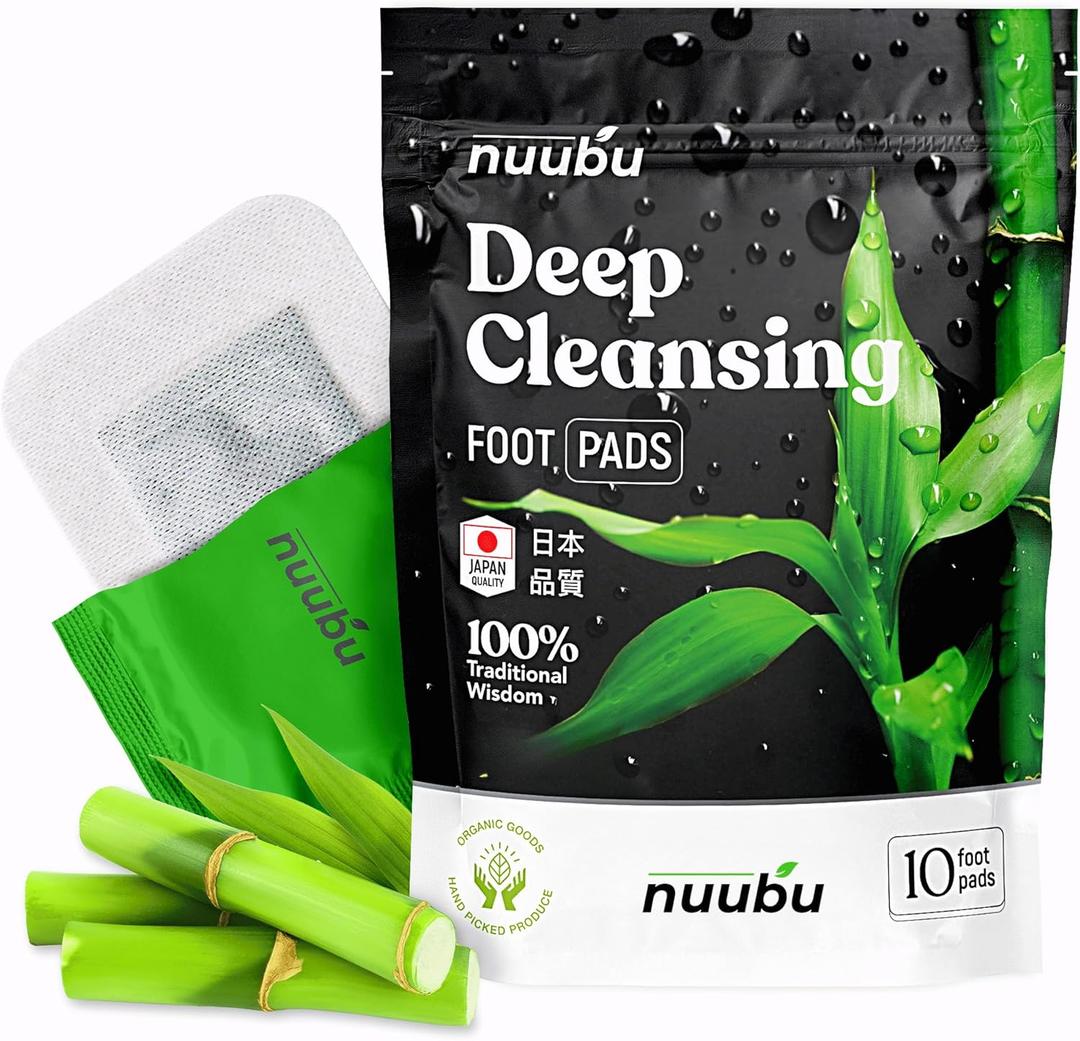 | Deep Cleansing Foot Pads for Better Sleep & Foot Care | Premium Japanese Organic Feet Pads with Ginger Powder (10 Pc)