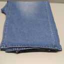 High Waist Wide Leg Jeans, Light Blue Denim, Elastic Waistband, Baggy Fit (3X)