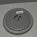 Microwave Splatter Cover Vented for Food, Splatter Guard & Colander Kitchen Gadget for Fruit Vegetables Microwave Plate Cover with Hook Hole,Dishwasher-Safe,BPA-Free Silicone & Plastic (1 Pack)