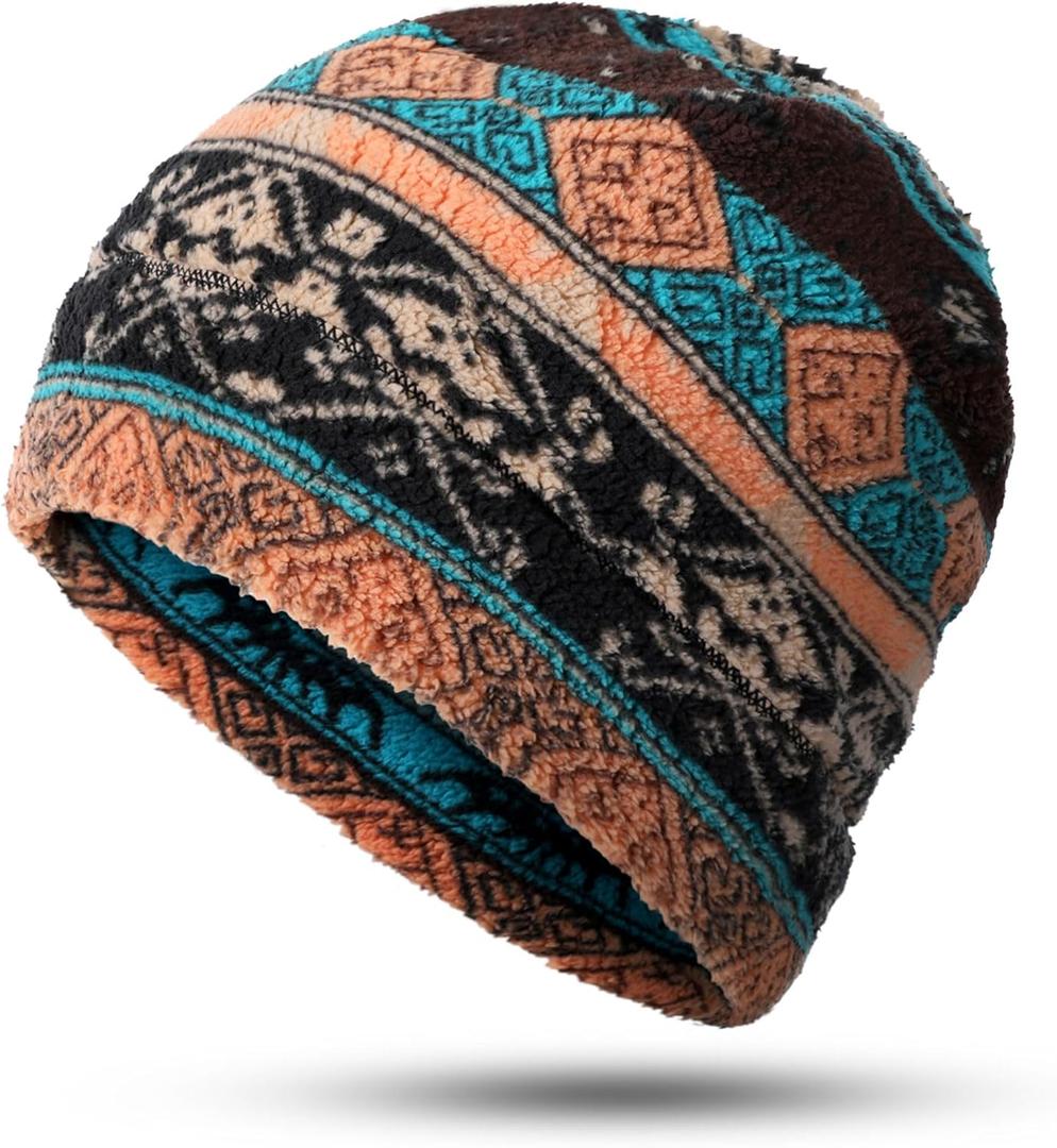 WTACTFUL Fleece Winter Warm Watch Cap - Mens Womens Skull Beanie Hat for Running Skiing Hiking