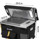 BougeRV 23 Quart Insulated Protective Cover for BougeRV CR22 Refrigerator | Easy-flap Access, Clear Temp Display, 3-layer Insulation for Camping (Refrigerator NOT Included, NOT for CRPRO Fridge)